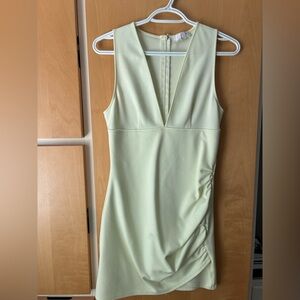 Babaton Ruched Sheath Mini Dress